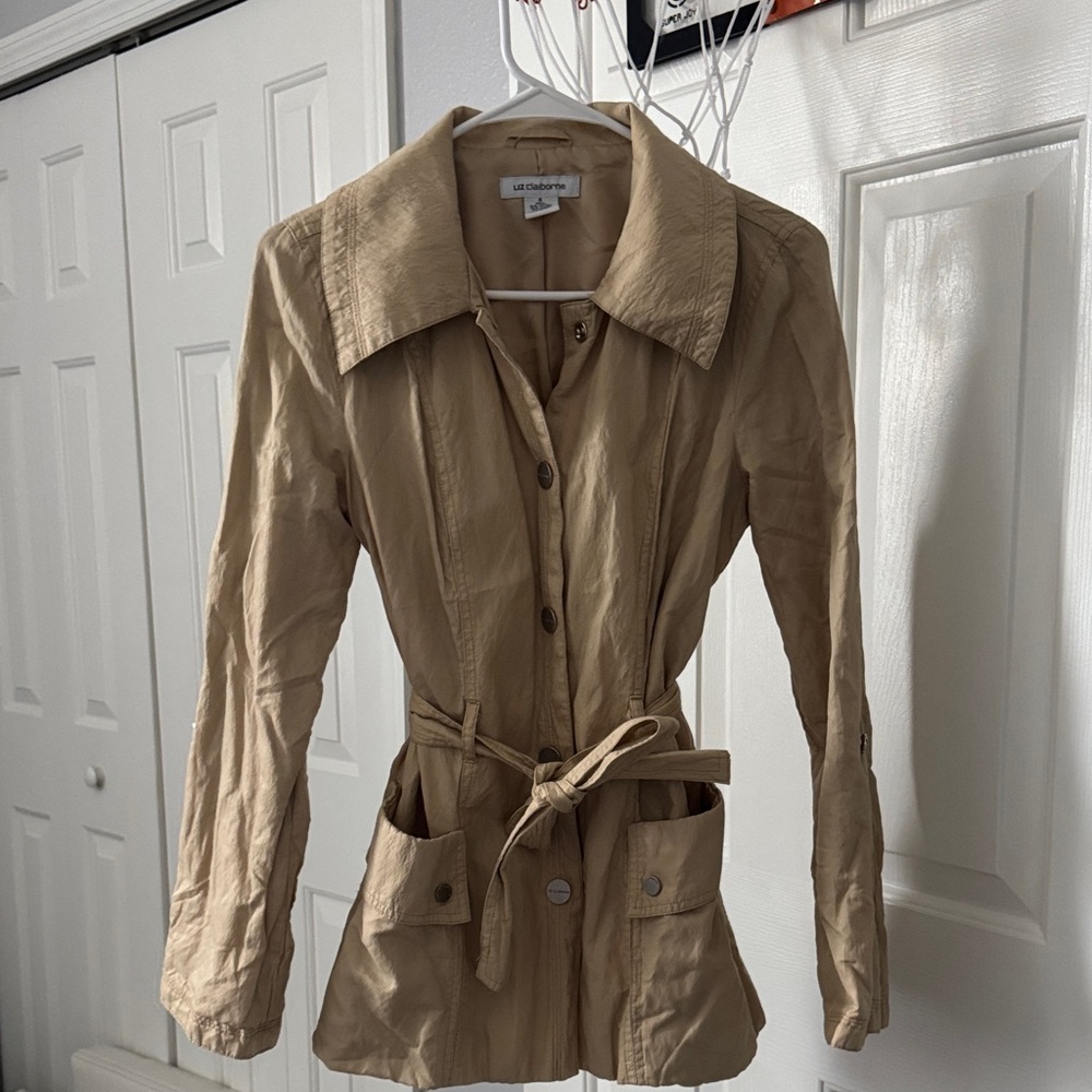 Liz Claiborne Tan Trench Coat